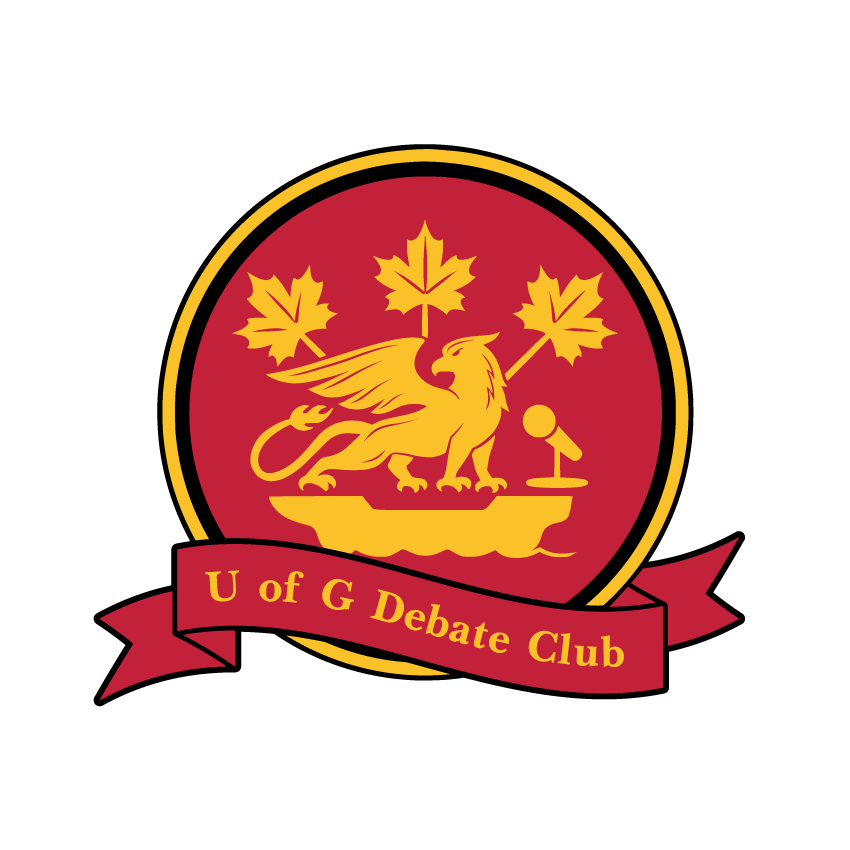 Official logo to the University of Guelph Debate Club