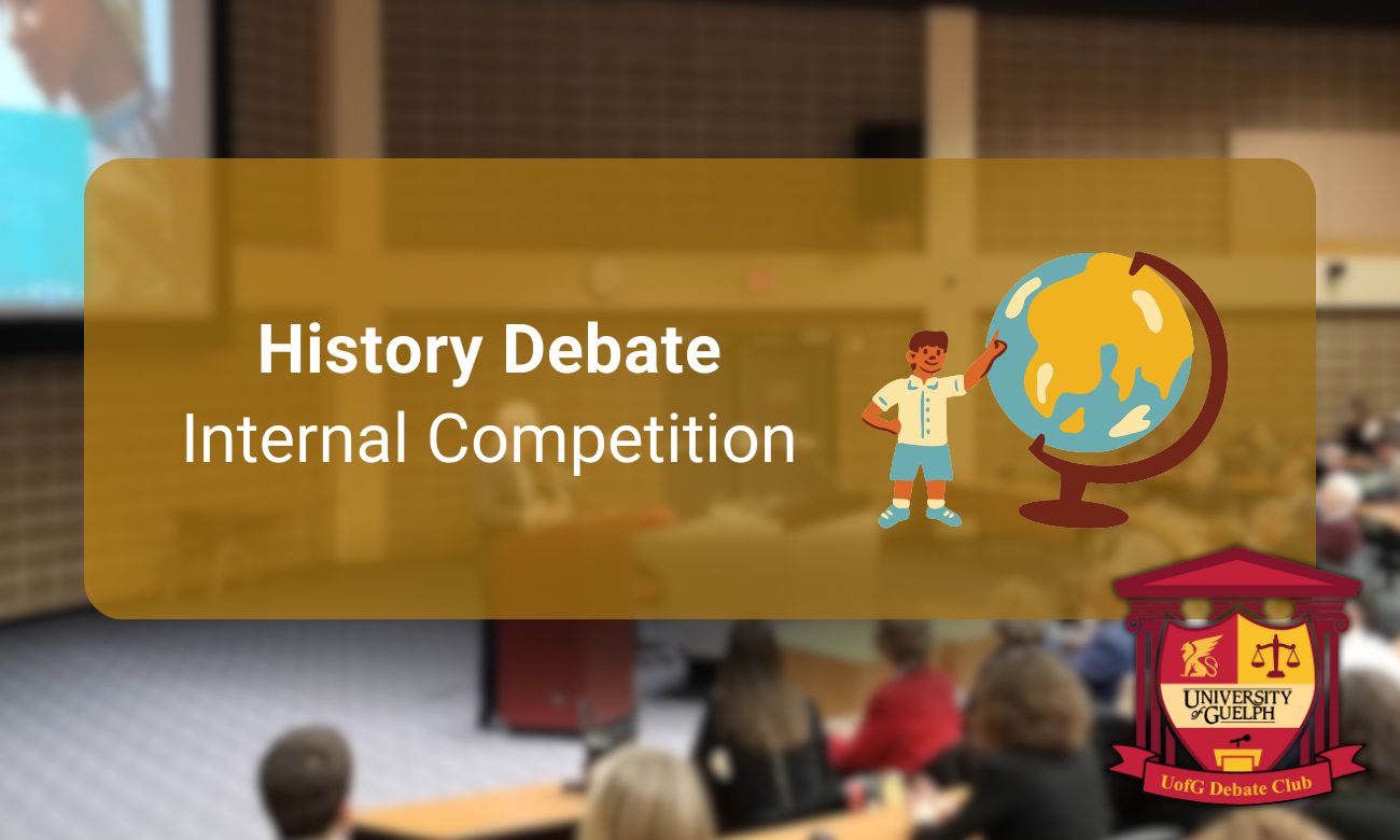 GryphLife Banner for the History Debate Internal Competition